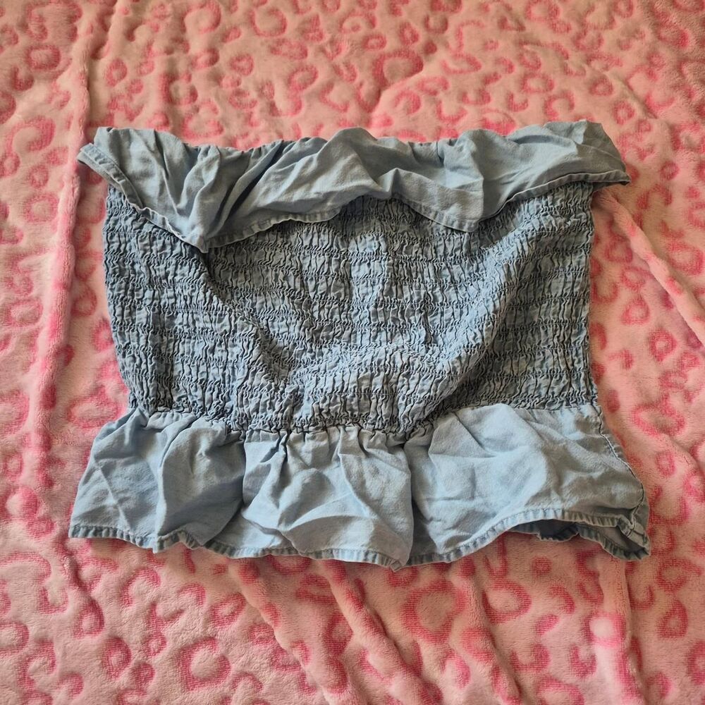 Candie-s Women's Blue Crop-top